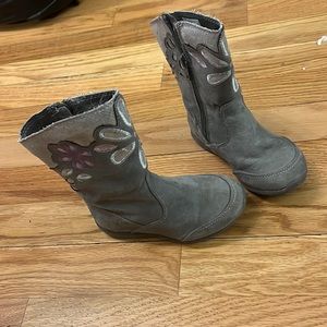 Stride rite boots size toddler 7, purple